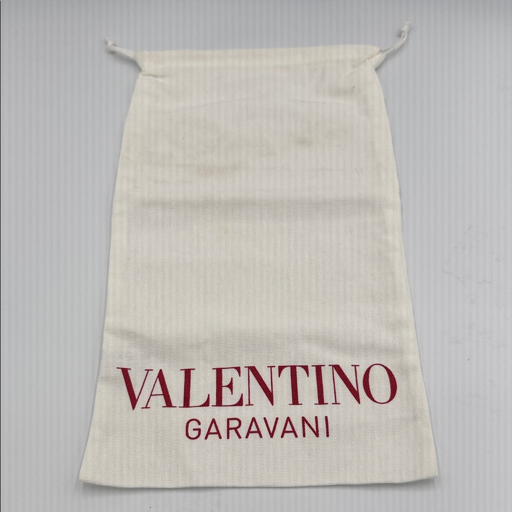 Valentino Garavani Cream Bag with Red Logo